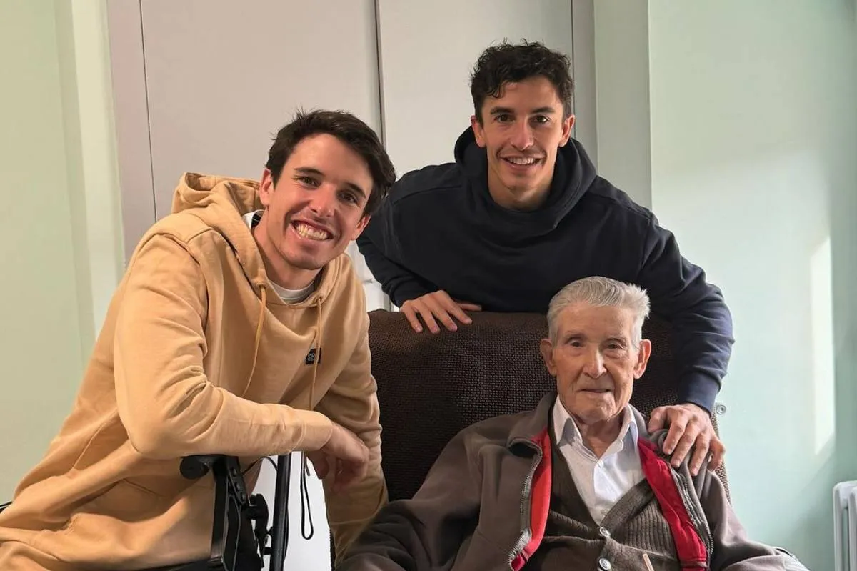 marc marquez e suo nonno ramon