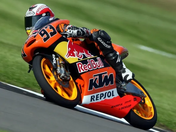 marc marquez ktm donington park 2009