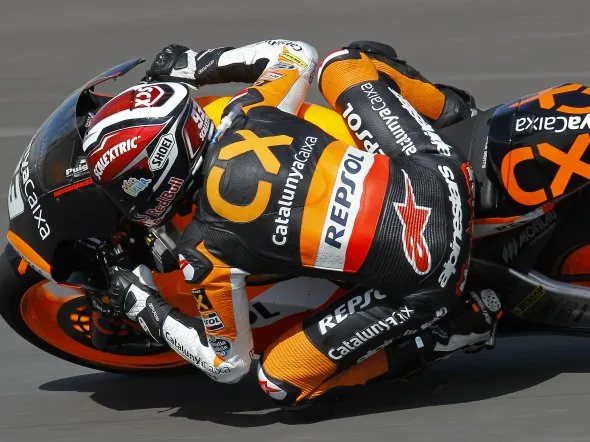marc marquez moto2 valencia test 2011