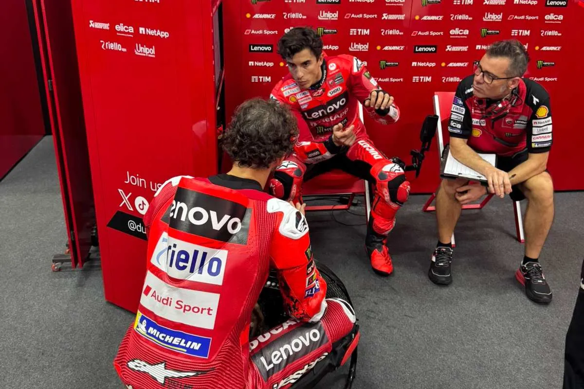 marc marquez pecco bagnaia ducati test