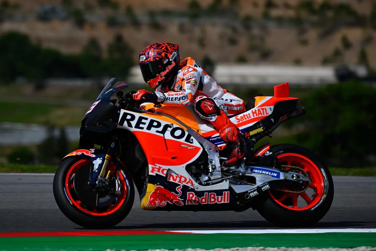 marc marquez sulla honda rc v 2023