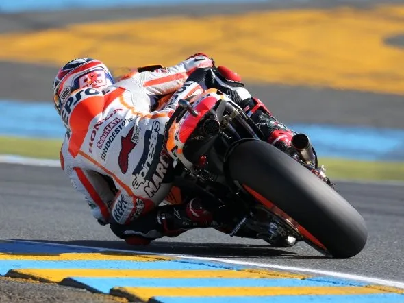marc marquez warm up motogp lemans 2014