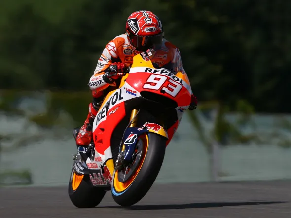 marc marquez warm up sachsenring 2015
