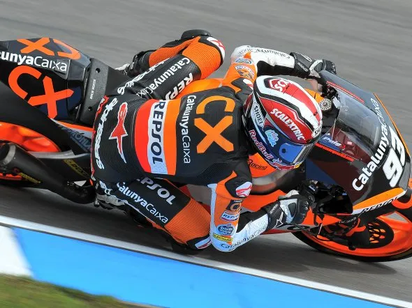 marc marquez warmup moto2 brno 2011 2