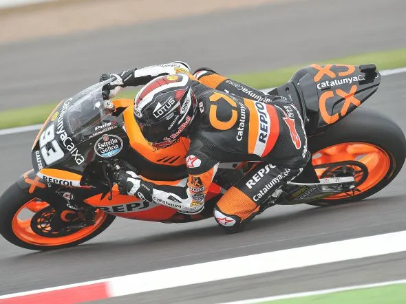 marc marquez warmup moto2 silverstone 2012