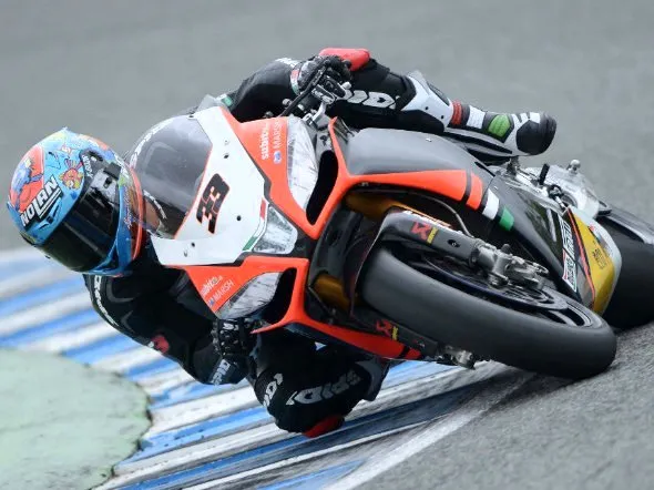 marco melandri aprilia rsv4 factory test jerez 2013