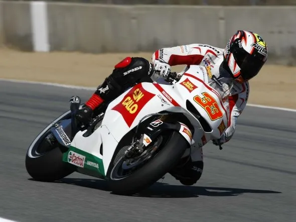 marco melandri gara lagunaseca 2010