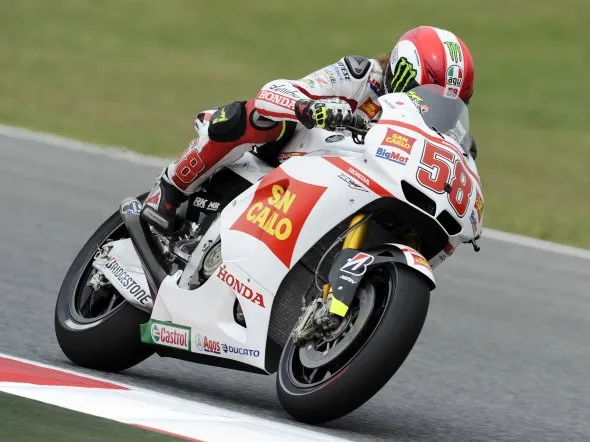 marco simoncelli day1 barcellona 2011