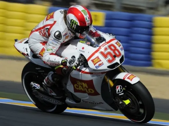 marco simoncelli lemans friday 2011