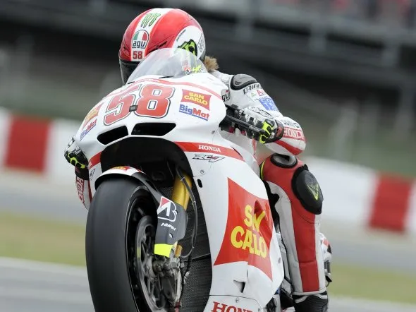 marco simoncelli pole barcellona 2011