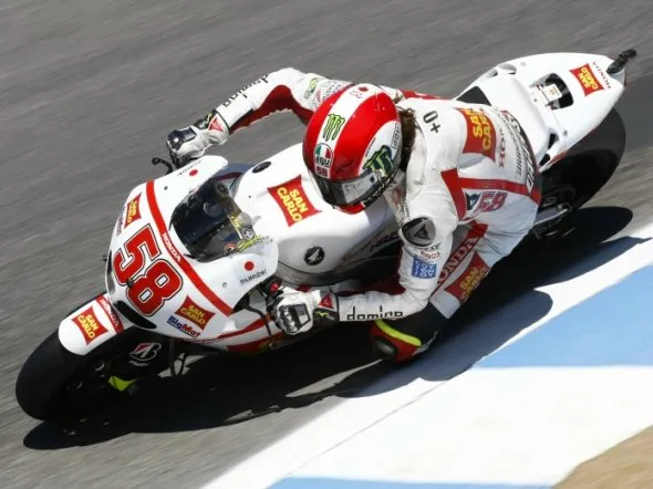 marco simoncelli qp lagunaseca motogp 2011