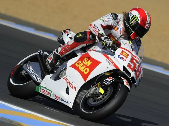 marco simoncelli qualifiche lemans motogp 2011