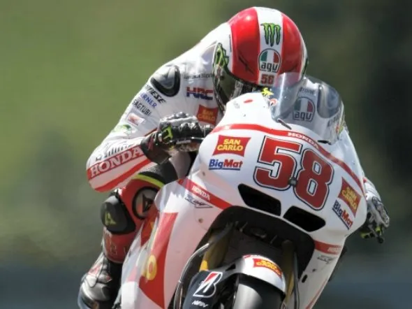 marco simoncelli qualifiche motogp sachsenring 2011