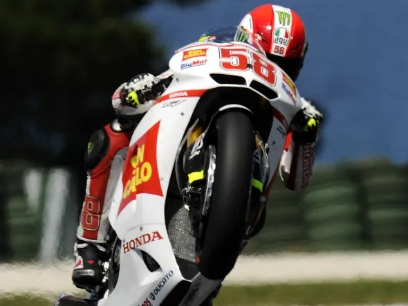 marco simoncelli race phillip island 2011
