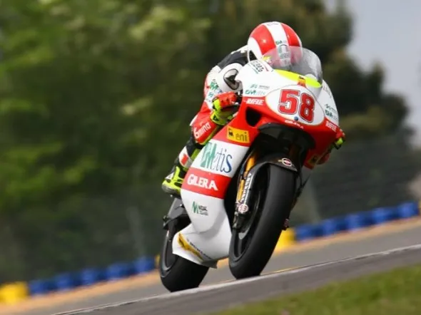 marco simoncelli warmup lemans 2009