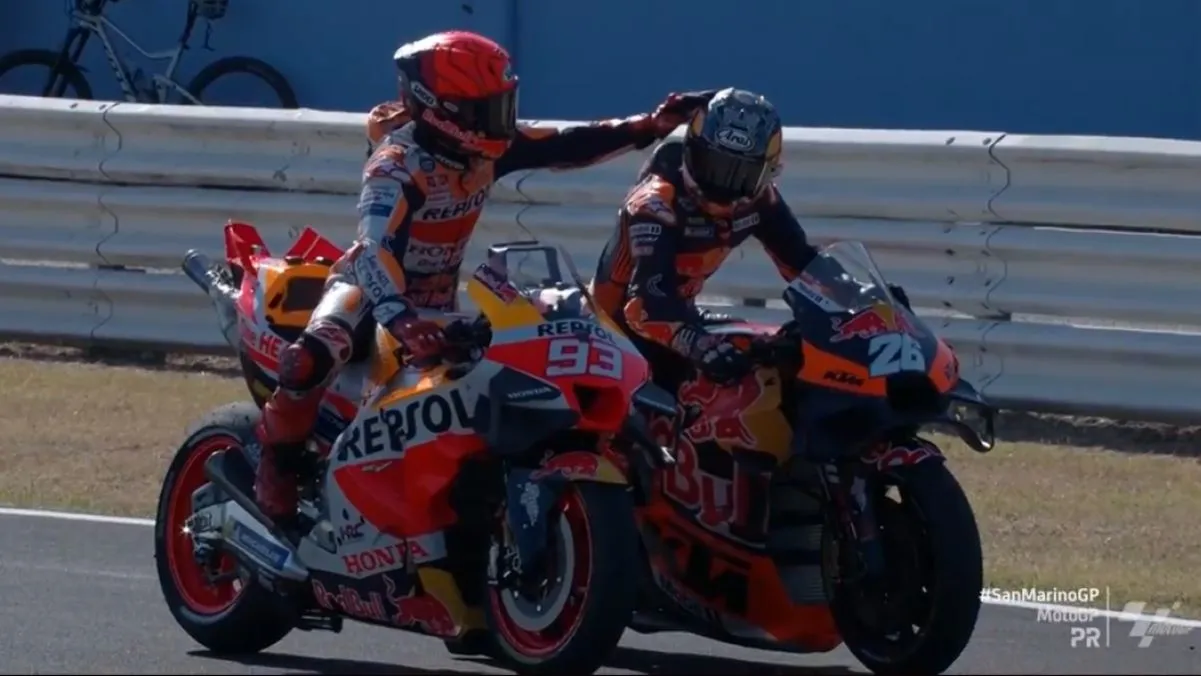 marquez pedrosa prove misano motogp