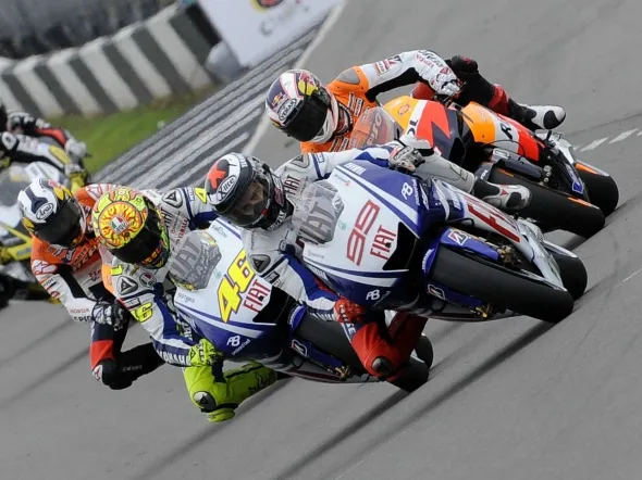 motogp action donington