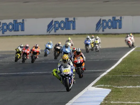 motogp motegi action 2009 rossipedrosa