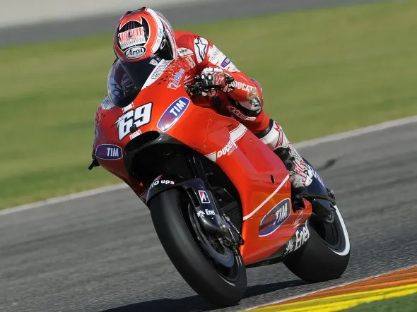 nicky hayden ducati testval