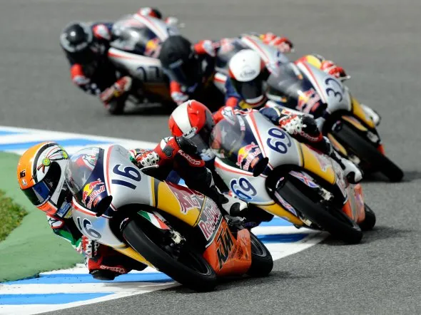 red bull rookies cup action jerez gp 2011