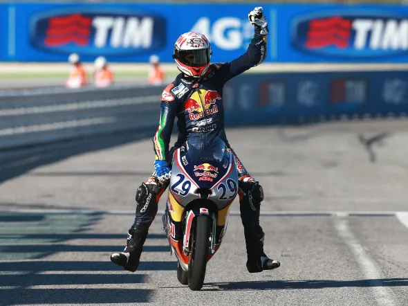 stefano manzi win rookies cup misano 2014