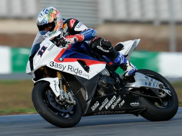 troy corser bmw superbike test portimao 2010