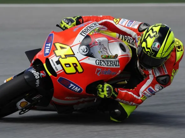valentino rossi d2 sepang test