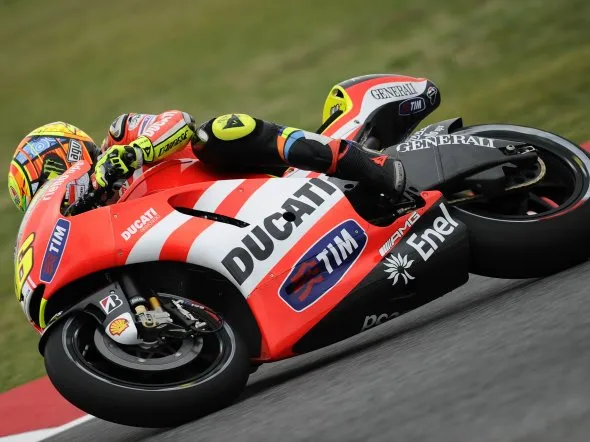 valentino rossi day1 barcellona 2011