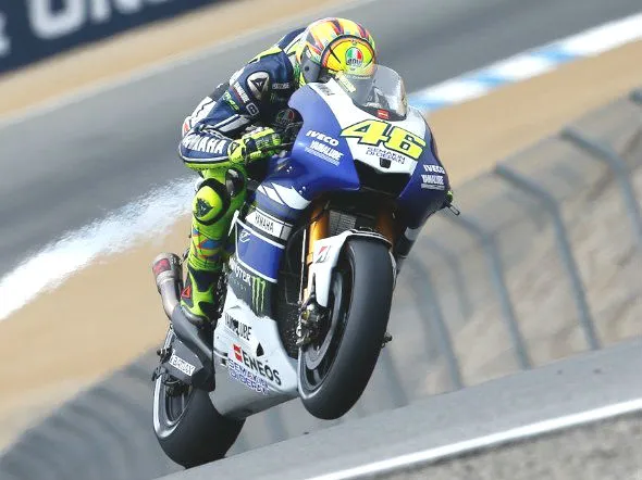 valentino rossi day1 laguna seca 2013
