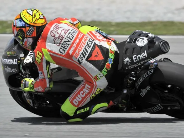 valentino rossi day1 sepang2 2012