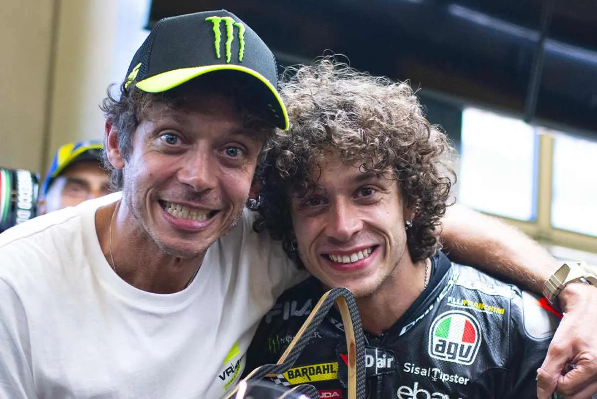 valentino rossi e marco bezzecchi