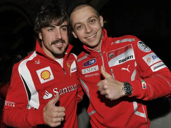 valentino rossi fernando alonso wrooom 2011