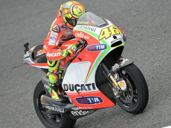 valentino rossi fp1 silverstone 2012