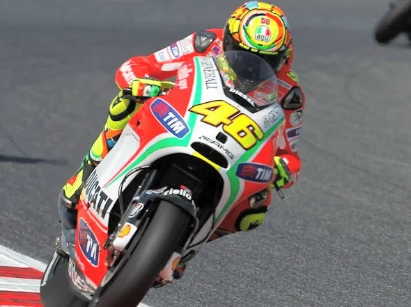 valentino rossi fp2 barcellona