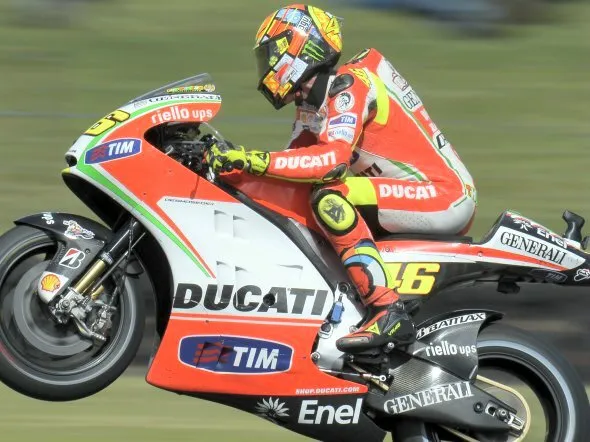 valentino rossi friday phillip island 2012