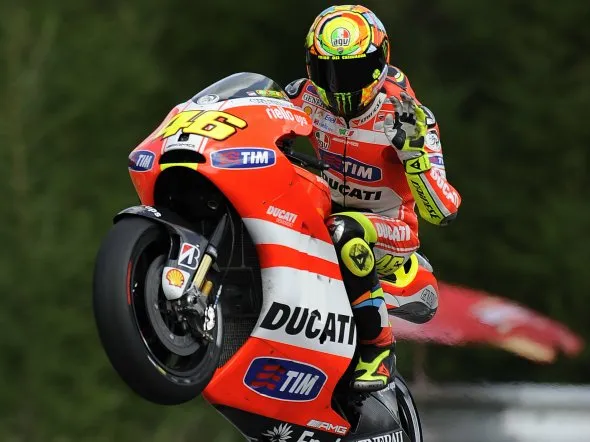 valentino rossi gara motogp brno 2011