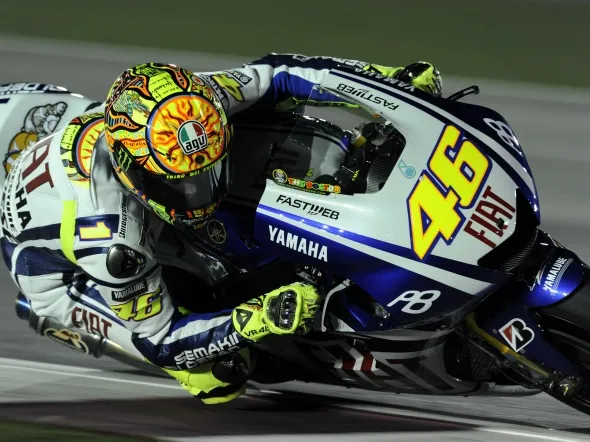 valentino rossi gara motogp losail 2010