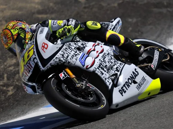 valentino rossi laguna seca prove libere 1