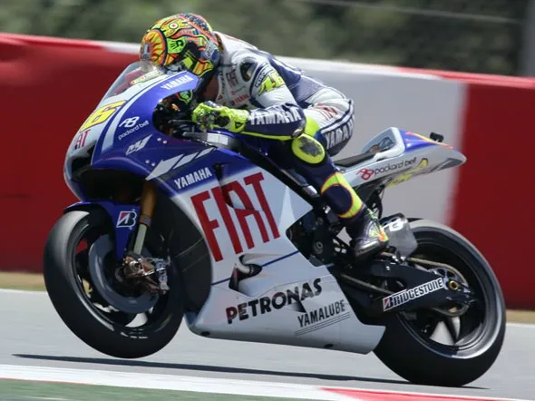 valentino rossi motogp barcelona practice 1 2009