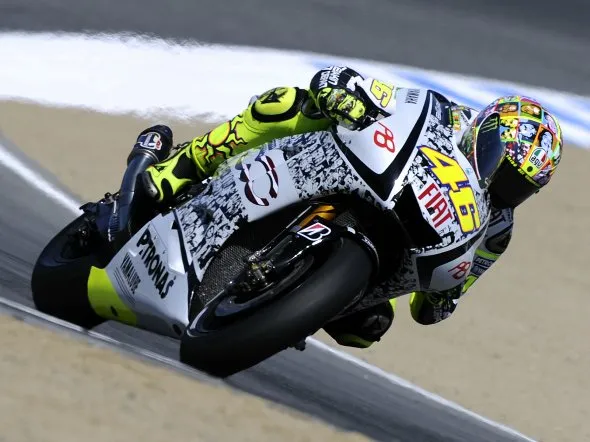 valentino rossi motogp gara laguna seca 2010