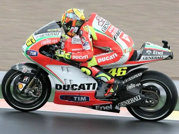valentino rossi motogp valencia friday 2012