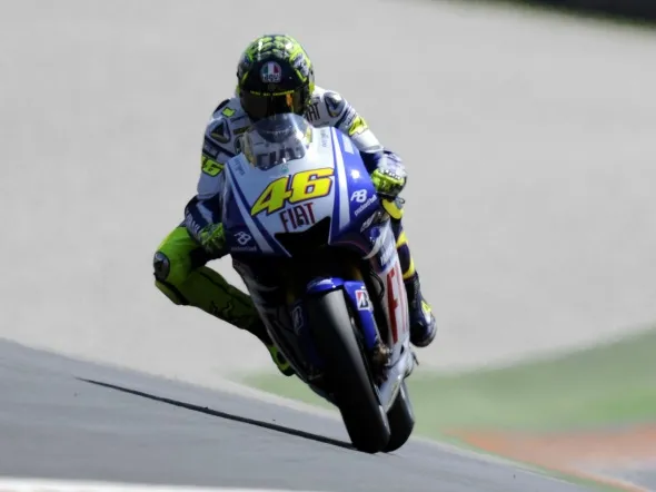 valentino rossi mugello action 2009