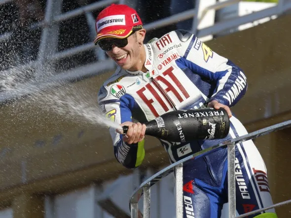 valentino rossi podio 2009