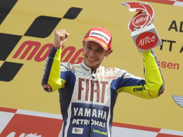 valentino rossi podium assen 2009