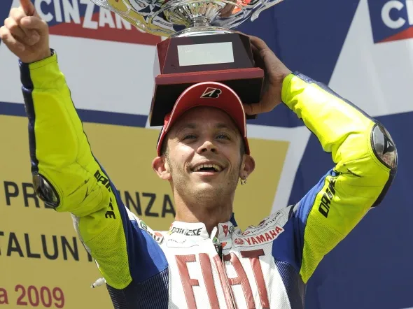 valentino rossi podium barcellona 2009 motogp