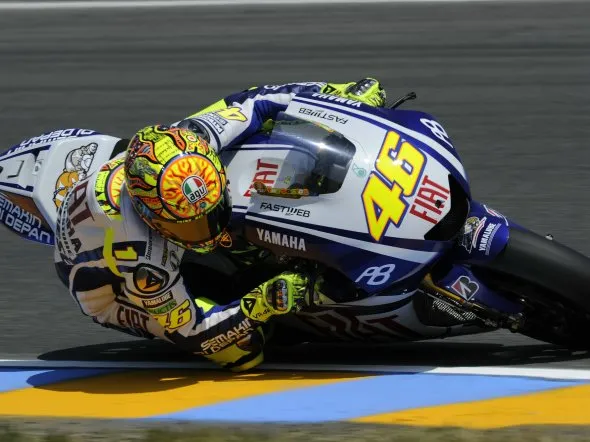 valentino rossi pole motogp lemans 2010