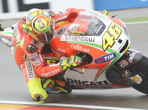 valentino rossi qp aragon motogp 2012