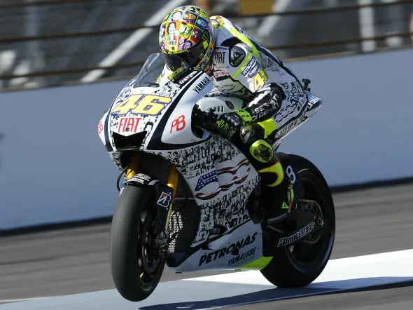 valentino rossi qualifiche indianapolis motogp 2010