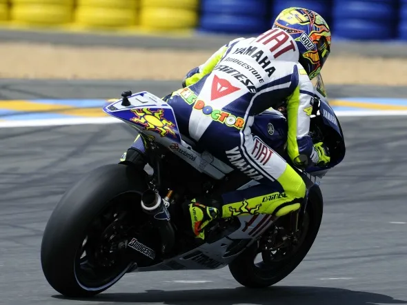 valentino rossi qualifying lemans 2009