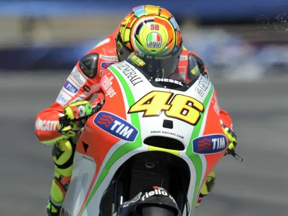valentino rossi race laguna seca 2012